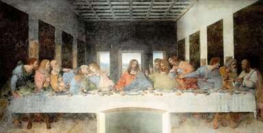 "Son akşam yemeği" tablosu Grazie manastırının yemekhane duvarında asılıdır