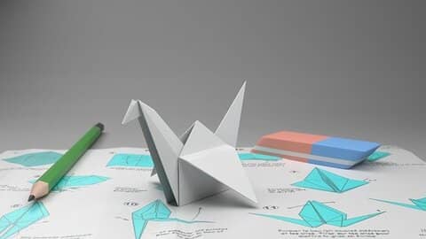 Turna kuşu origami