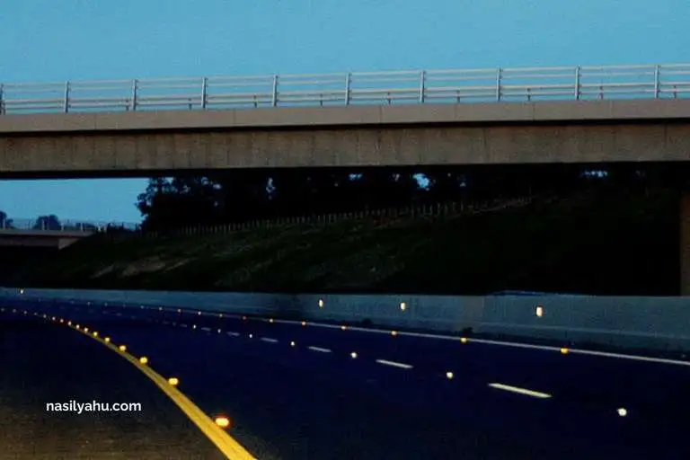 Yol kenarında bulunan ve yolun görünürlüğünü sağlayan kedi gözleri trafik güvenliği için çok faydalıdır.