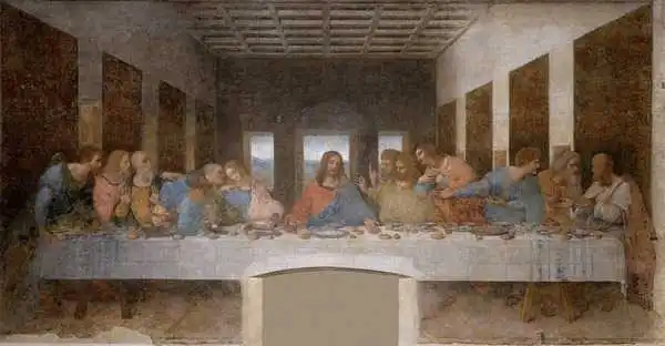 The Last Supper (Son akşam yemeği) tablosu Grazie manastırının yemekhane duvarında asılıdır