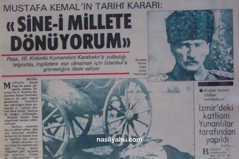 Sine-i millete dönmek ne demektir?