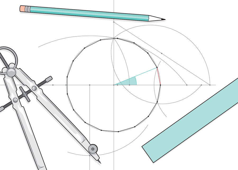 Gauss’un geometrik keşfi: 17 kenarlı çokgen